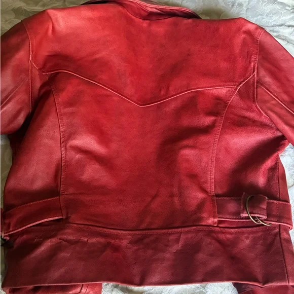 Vintage Red Leather PIONEER WEAR Woman’s (M) - Picture 7 of 15